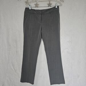 New York & Co. Size 4 Grey Trouser Pants Career Old Money Dark Academia Classic